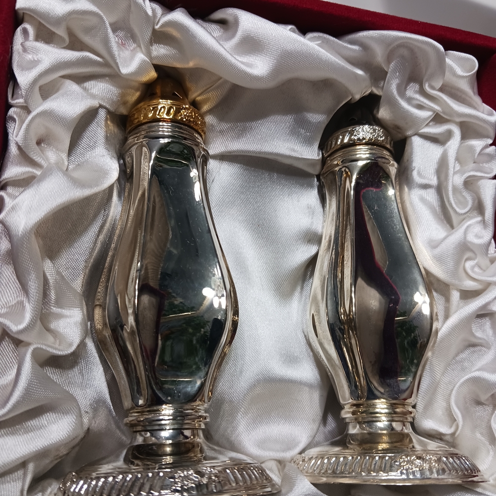 International Silver Company Gold Salt and Pepper Shakers